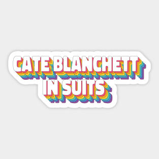 Cate Blanchett in Suits Sticker